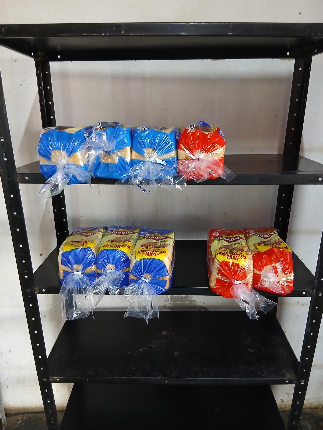 Fresh packaged bread available at the convenience depot
